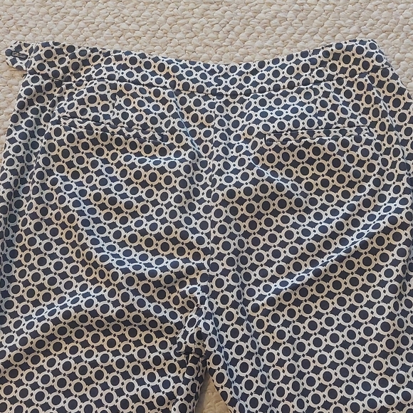 Talbots Navy and White Circle Pattern Pants - Picture 7 of 7